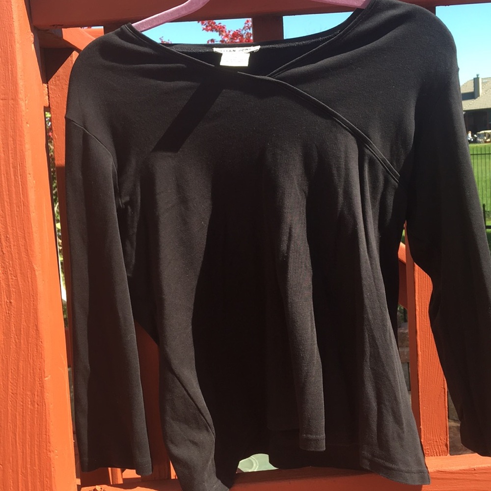 A black long sleeve top